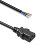 Qoltec Kabel zasilający IEC C13 | odizolowany lutowany | Czysta miedź CU| 3x0.75mm2 | 1.8m